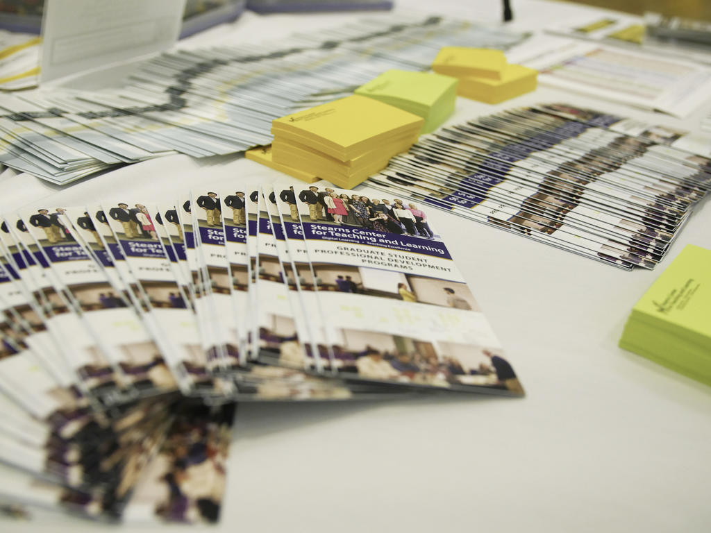 Stearns Center brochures and notepads